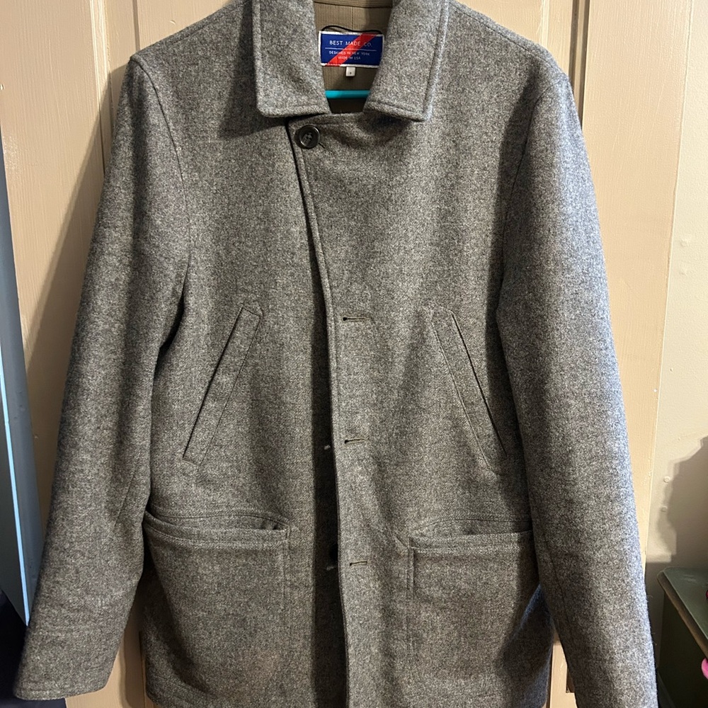 Men's Gray Pea Coat